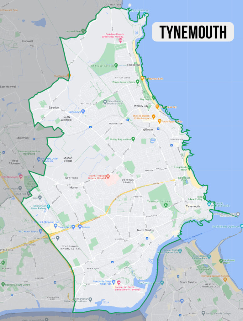 Tynemouth map