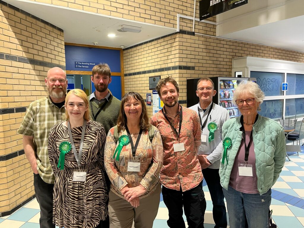 Green Party North Tyneside members at the Mayoral Election count